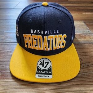 Nashville Predators Hat '47 Blockshead Snapback Navy NHL